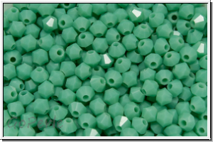 B�hm. Kristallschliffperle, Bicone, 3mm, turquoise, op., 50 Stk.