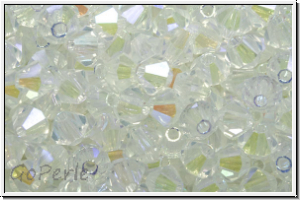 B�hm. Kristallschliffperle, Bicone, 4mm, crystal, trans., full AB, 50 Stk.