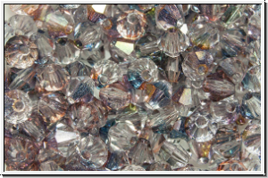 B�hm. Kristallschliffperle, Bicone, 4mm, crystal, trans., waterfall, 50 Stk.