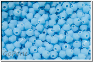 B�hm. Kristallschliffperle, Bicone, 3mm, aqua, op., 50 Stk.