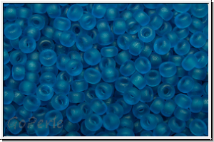 RR-11-0149f, MIYUKI Rocailles, 11/0, blue, capri, trans., matte, 10g