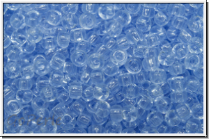 RR-11-0159l, MIYUKI Rocailles, 11/0, blue, cornflower, lt, trans., 10g