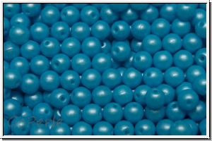 b�hm. Glasperle, rund, 4mm, white, alabaster, pearl shine baby blue, 50 Stk.