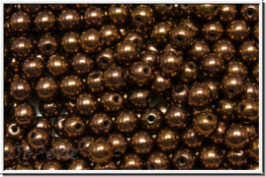 b�hm. Glasperle, rund, 4mm, black, op., vega luster, 50 Stk.