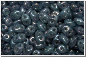 SD-61000-15001, SuperDuo Beads, aqua, opal, nebula, 10g