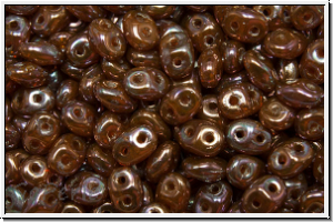 SD-81250-15001, SuperDuo Beads, orange, opal, nebula, 10g