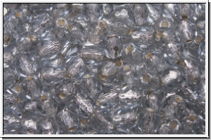 B�hm. Glasschliffperle, feuerpol., 4mm, alexandrite, trans., silver-ld., 50 Stk.