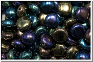Candy-Beads�, 8mm, blue, met., iris., 25 Stk.