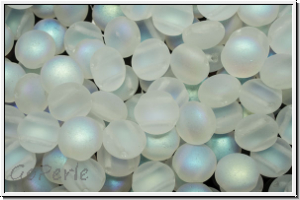Candy-Beads�, 8mm, crystal, trans., matte, AB, 25 Stk.