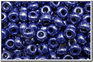 b�hm. Rocailles, 01/0, blue, med., op., luster, 40 Stk.