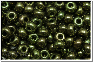 b�hm. Rocailles, 01/0, green, met., 40 Stk.