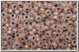 RR-11-0198, MIYUKI Rocailles, 11/0, white, opal, copper-ld., 5g (Kleinere Menge!)