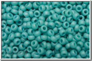 RR-11-2029, MIYUKI Rocailles, 11/0, turquoise blue, op., matte, 10g
