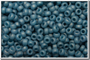 RR-11-2038, MIYUKI Rocailles, 11/0, denim, lt., op., matte, 10g
