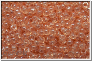 RR-11-0366, MIYUKI Rocailles, 11/0, pink, shell, trans., luster, 10g