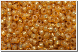 RR-11-4231, MIYUKI Rocailles, 11/0, maize (dyed), trans., silver-ld., duracoat, 10g