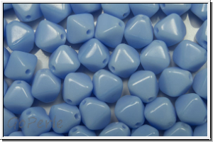 b�hm. Glasperle, Bicone, 6mm, sapphire, lt., op., 30 Stk.