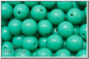 b�hm. Glasperle, rund, 8mm, menthol, op., 10 Stk.