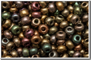 b�hm. Rocailles, 08/0, purple/gold-Mix, met., satin, 10g