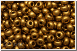 b�hm. Rocailles, 08/0, brass gold, met., satin, 10g