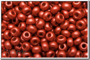 b�hm. Rocailles, 08/0, lava red, met., satin, 10g