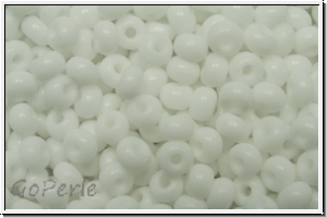 b�hm. Rocailles, 08/0, white, op., 10g