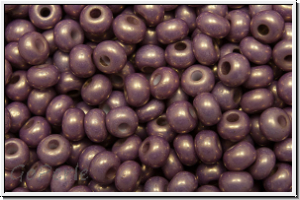 b�hm. Rocailles, 08/0, white, op., bronze lila luster, 10g