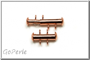 Schiebeschlie�e, 2 str�ngig, vertikal, 17x11mm, kupferfb., Metall, 1 Stk.