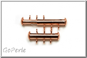 Schiebeschlie�e, 3 str�ngig, vertikal, 22x11mm, kupferfb., Metall, 1 Stk.