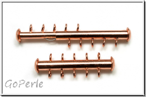 Schiebeschlie�e, 5 str�ngig, vertikal, 31x11mm, kupferfb., Metall, 1 Stk.
