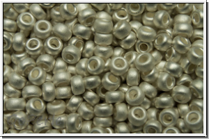 RR-11-0961f, MIYUKI Rocailles, 11/0, sterling silver, plated, met., matte, 1g (Kleinere Menge!)