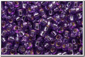 RR-11-4278, MIYUKI Rocailles, 11/0, lavender (dyed), trans., silver-ld., duracoat, 10g