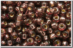 RR-11-4280, MIYUKI Rocailles, 11/0, plum (dyed), trans., silver-ld., duracoat, 10g