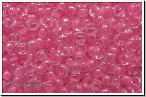 RR-11-4299, MIYUKI Rocailles, 11/0, crystal, trans., luminous cotton candy-ld., 10g