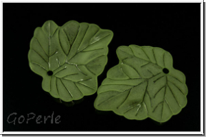 Acrylblatt "Paulownia", 24x24mm, ligh green, 5 Stk.