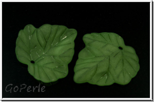 Acrylblatt "Paulownia", 24x24mm, green, 5 Stk.