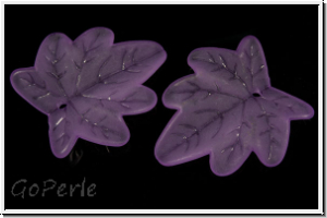 Acrylblatt "Acer", 25x24mm, lavender, 2 Stk.