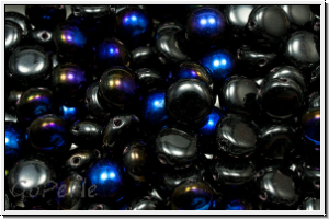 Candy-Beads�, 8mm, black, op., half azuro, 25 Stk.