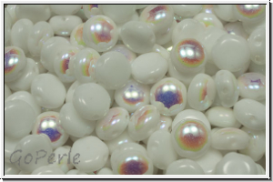 Candy-Beads�, 8mm, white, op., AB, 25 Stk.