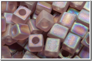 SB-04-0142fr, MIYUKI Squares, 4mm, amethyst, trans., matte, AB, 15g