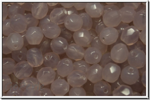 B�hm. Glasschliffperle, feuerpol., 4mm, amethyst, alabaster, 50 Stk.