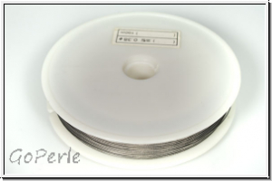 Schmuckdraht, 0,38 mm, 7 Str�nge, nylonumm., stahlfb., Rolle/100m