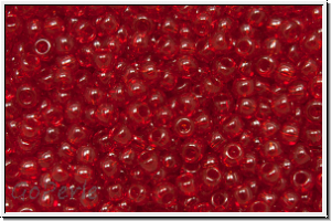 R-11-0005c, TOHO Rocailles, 11/0, ruby, trans., 10g