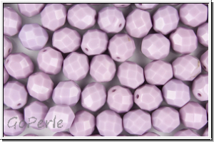 B�hm. Glasschliffperle, feuerpol., 8mm, amethyst, op., 10 Stk.