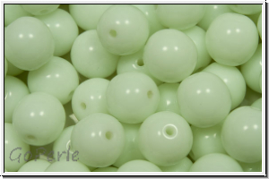b�hm. Glasperle, rund, 8mm, green, delicate, op., 10 Stk.