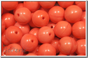 b�hm. Glasperle, rund, 8mm, salmon, op., 10 Stk.