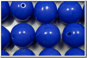 b�hm. Glasperle, rund, 12mm, sapphire, dk., op., 1 Stk.