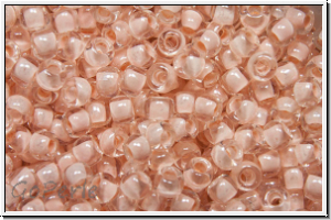 R-11-1068, TOHO Rocailles, 11/0, crystal, trans., lt. mauve-ld., 10g