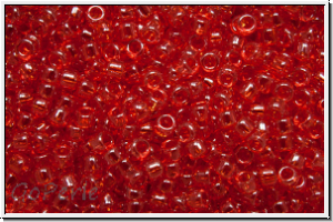 R-15-0109, TOHO Rocailles, 15/0, siam, lt., trans., luster, 5g