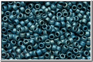 R-15-0511f, TOHO Rocailles, 15/0, blue, mediterranean, higher met., matte, 5g